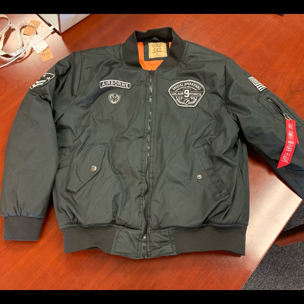 Brooklyn Laundry Flight Suit Bomber Jacket sz M